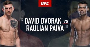 UFC Dvořák vs. Paiva - program, online