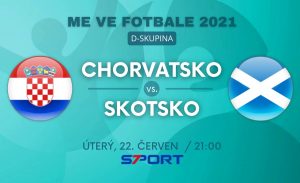 Chorvatsko - Skotsko live EURO 2021 zápas skupiny D dnes