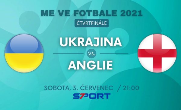 EURO 2021 čtvrtfinále: Ukrajina – Anglie 0:4. Postup Anglie mezi nejlepší čtyřku.