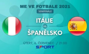 Itálie - Španělsko live EURO 2021 zápas semifinále dnes