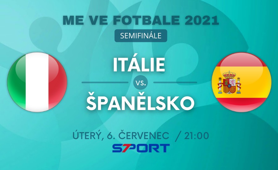 Itálie - Španělsko live EURO 2021 zápas semifinále dnes