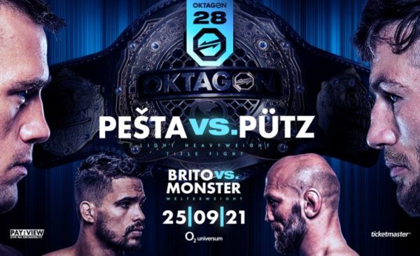 Oktagon 28 (25.9. 2021) – karta, výsledky, live stream online. Pešta šampionem polotěžké váhy!