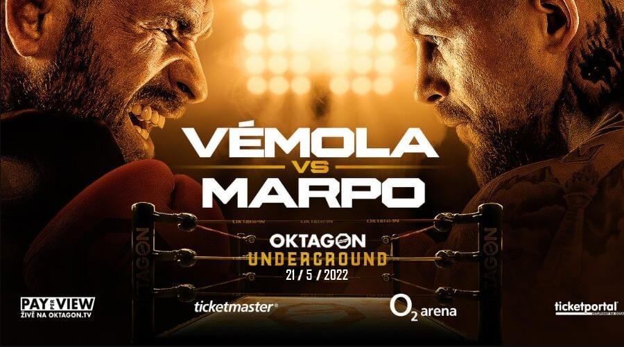 Box Vémola vs Marpo na Oktagon Underground (21.5.2022) – výsledky, záznam. Hlavní zápas vyhrál Vémola na TKO. (VIDEO) 1 Box Vémola vs Marpo Oktagon