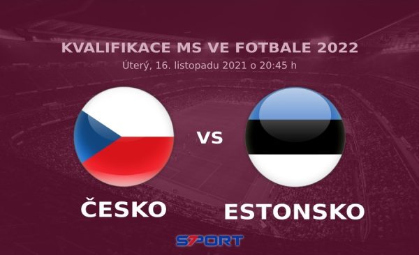 Česko – Estonsko výsledek 2:0 – kvalifikace MS fotbal 2022. Češi ani po výhře neudrželi 2. místo.