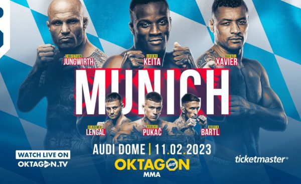 Oktagon 39 Mnichov (11.2.) – program, karta, online výsledky. Sledujte Oktagon live stream!