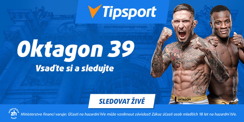 Oktagon 39 live stream živě na TV Tipsport