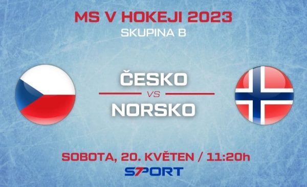 Česko – Norsko MS v hokeji 2023: sestavy, live stream zdarma