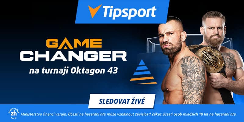 Oktagon 43 Praha (20.5.) – program, karta, výsledky. Sledujte Oktagon live stream! 2 Oktagon Game Changer na turnaji Oktagon 43 živě