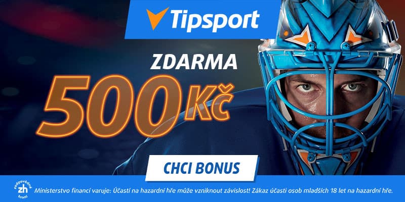 Tipsport bonus 500kč na MS v hokeji