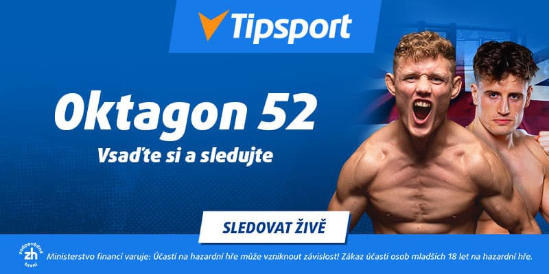Oktagon 52 zive na Tipsport TV