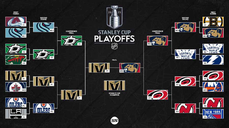 NHL play off pavouk
