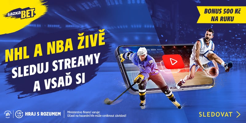 NHL a NBA živě na Sazkabet