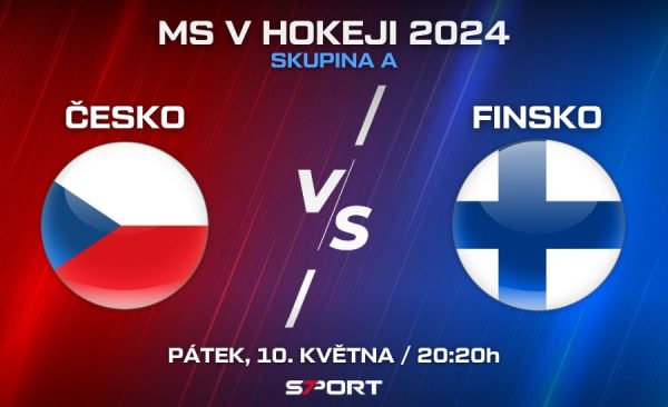 Česko – Finsko na MS v hokeji 2024: výsledek, sestavy, sestřih