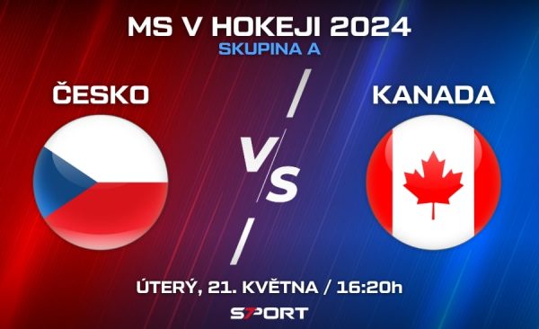 Česko – Kanada na MS v hokeji 2024 – sestavy, výsledek, sestřih
