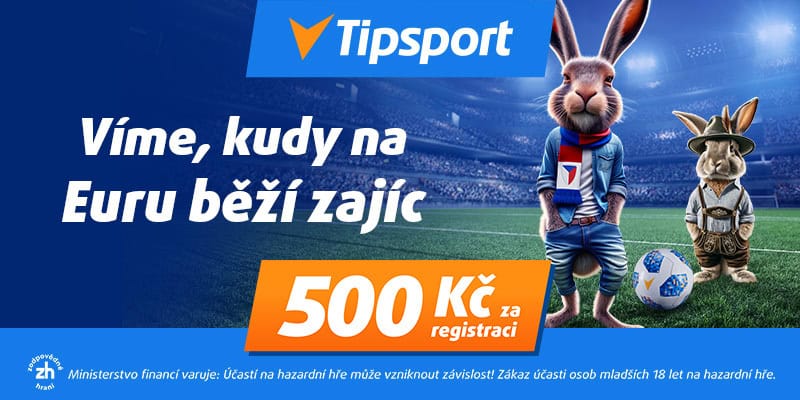 Tipsport bonus kudy na Euru běží zajíc