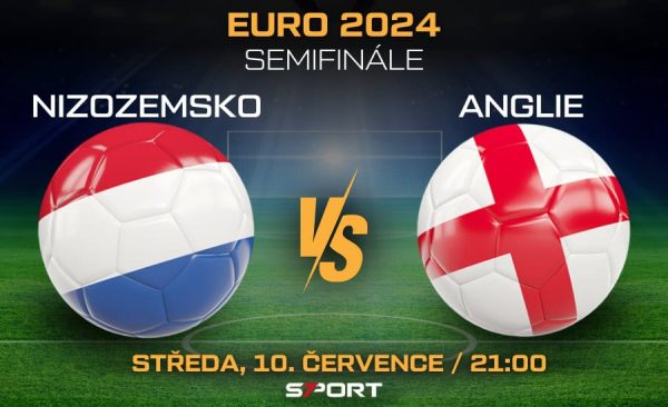 Nizozemsko – Anglie semifinále ME ve fotbale 2024 – sestavy, live přenos, kurzy