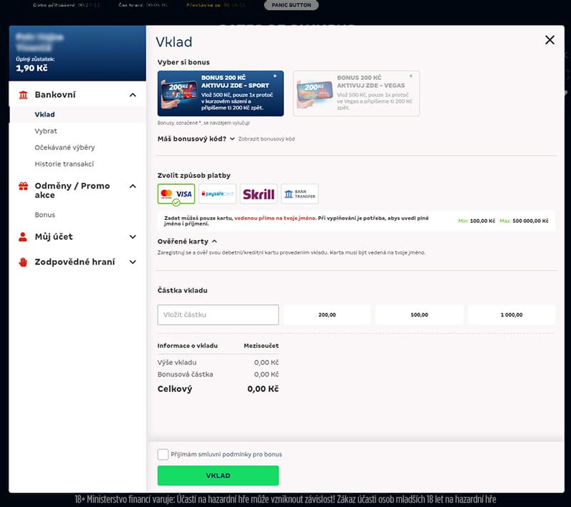 MerkurXtip recenze sázkové kanceláře - výhody, registrace, bonusy, kurzy 6 Merkurxtip bonus k prvnímu vkladu