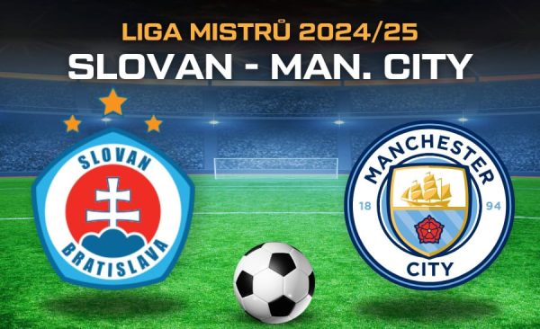 Slovan – Manchester City live [1.10.] v TV, online, live stream, sestavy, kurzy