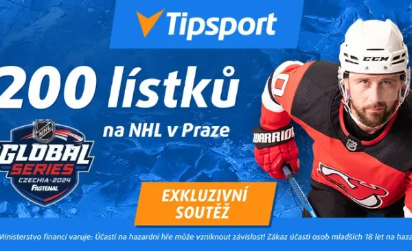 Soutěž o 200 lístků na NHL v Praze od Tipsportu – pravidla, ceny, termín