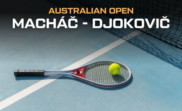 Macháč – Djokovič 3. kolo Australian Open živě v TV, live stream zdarma, srovnání, kurzy