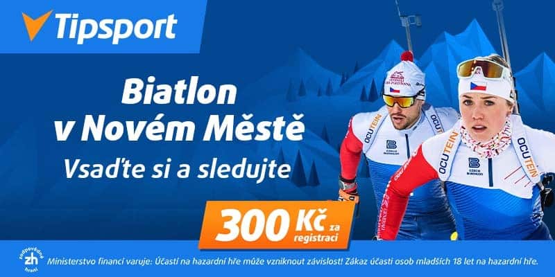 Biatlon v Novém Měste live na TV Tipsport