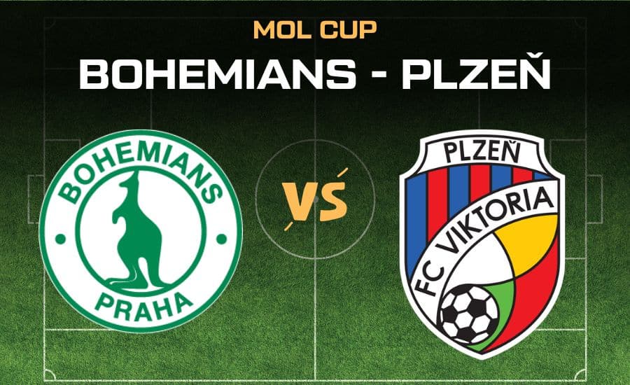 Bohemians - Plzeň MOL Cup čtvrtfinále