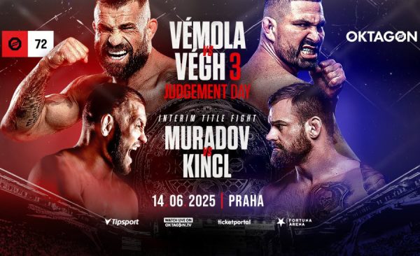 Oktagon 72 Eden |14.6.| – livestream zdarma, program, karta, výsledky