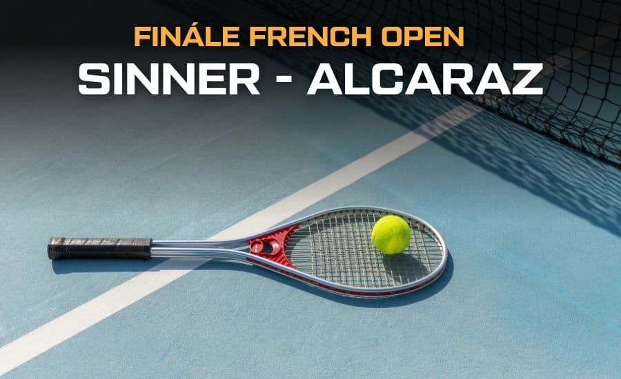 Sinner - Alcaraz |8.6.| Finále Roland Garros 2025, live stream zdarma, bilance, kurzy 1 Sinner - Alcaraz
