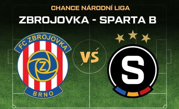 Zbrojovka Brno – Sparta Praha B |25.7.| livestream zdarma, online, živě v TV, sestavy, kurzy