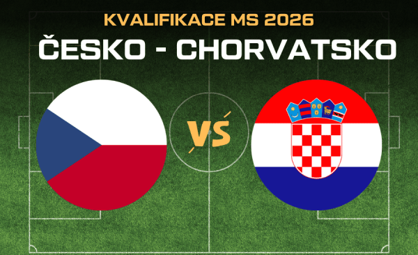 Česko – Chorvatsko |9.10.| kvalifikace MS 2026 live přenos, sestavy, kurzy