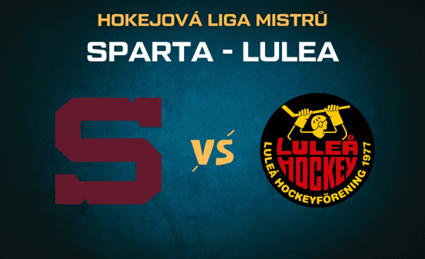 Sparta – Luleå |4.9.| – live stream zdarma z hokejové Ligy mistrů, sestavy, kurzy