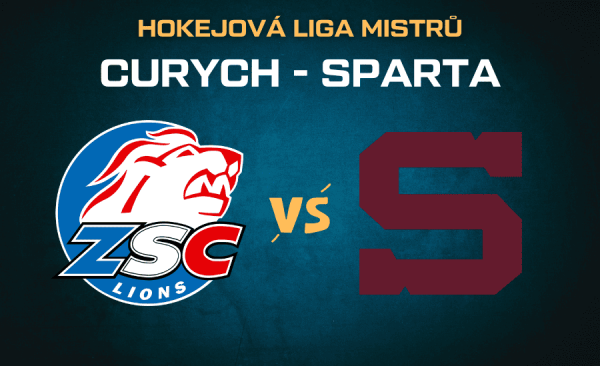 Curych – Sparta |7.10.| – live stream zdarma z hokejové Ligy mistrů, sestavy, kurzy
