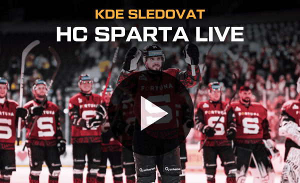 Kde sledovat hokejovou Spartu 2026 – HC Sparta live v TV a live stream zdarma