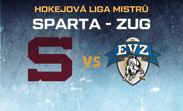 HC Sparta – Zug |18.11.| live stream zdarma na odvetu osmifinále Ligy mistrů, sestavy a kurzy