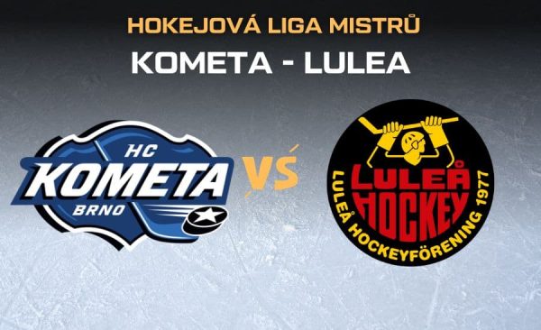 Kometa Brno – Lulea |18.11.| odveta osmifinále hokejové Ligy mistrů – live stream, kurzy, sestavy