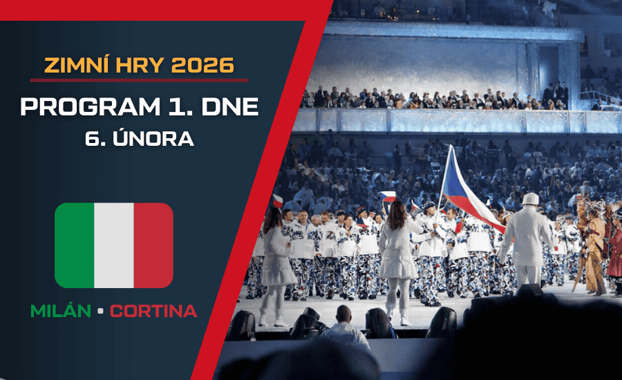 Program 1. dne ZOH 2026 |6. února| Zahajovací ceremoniál, hokej žen Česko vs. Švýcarsko a curling